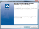 The opening IlogConnector installation wizard screen. The Next action is selected.